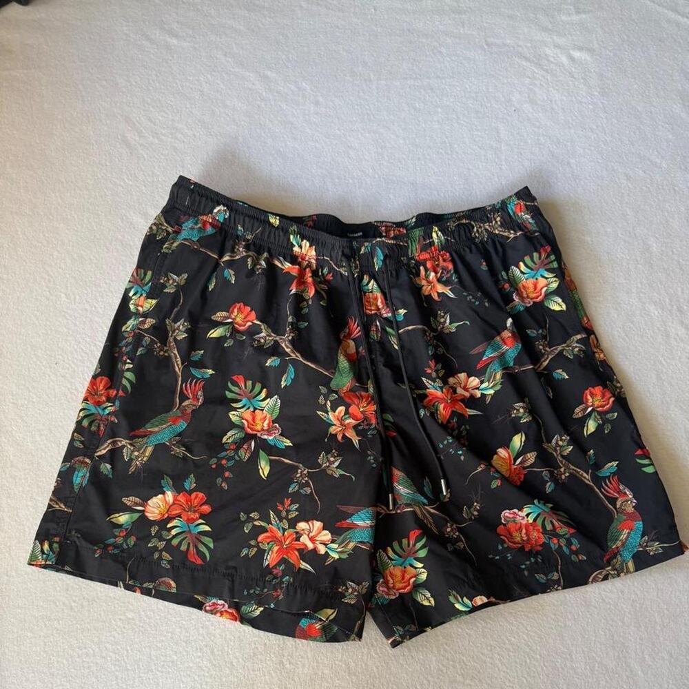 Express black swim shorts with